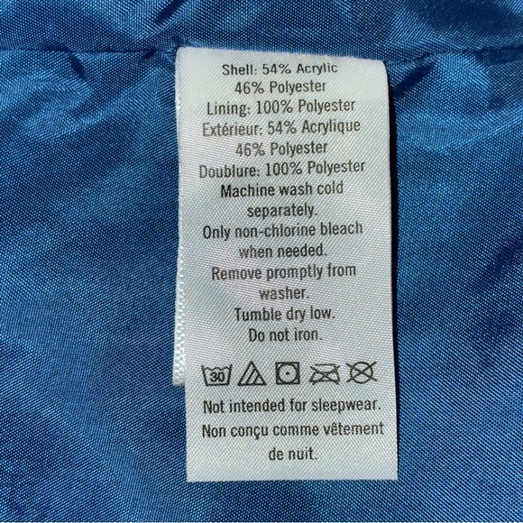 Janie and Jack Faux Fur Floral Coat Jacket Size 18-24 mos Toddler Blue Pink - Picture 6 of 6